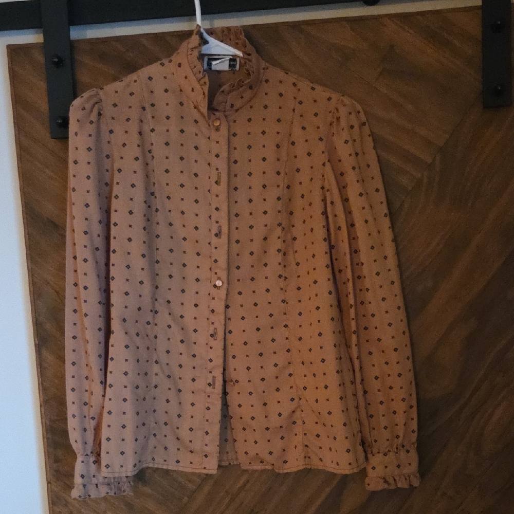 Vintage Western Jrs By Evan Picone Country Set Blouse